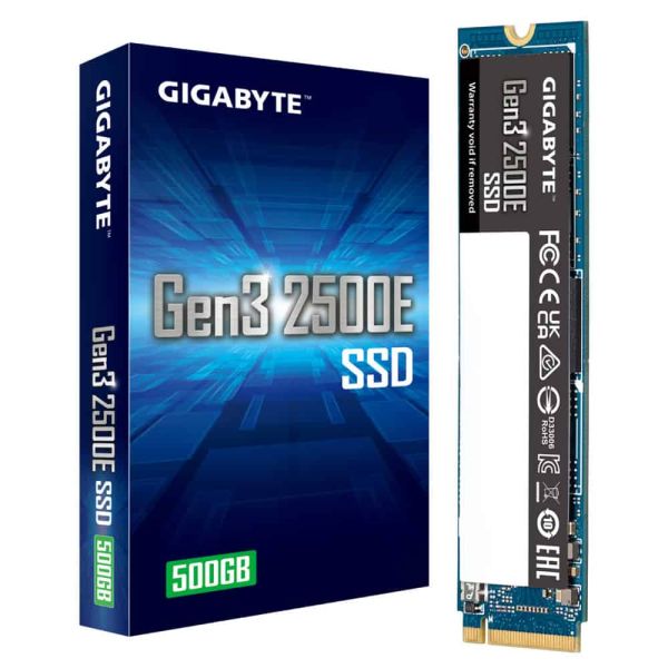 GIGABYTE Gen3 2500E SSD 500GB M.2 PCI Express 3.0 NVMe (G325E500G)