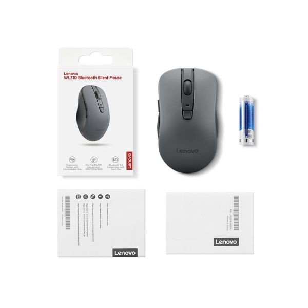 Lenovo WL310 muis Kantoor Ambidextrous Bluetooth Optisch 1200 DPI (50840976)