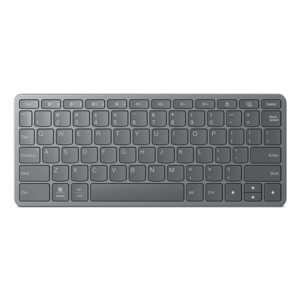 Lenovo Multi-Device Wireless Keyboard Duits USB Type-C Grijs (ZG38C05813)