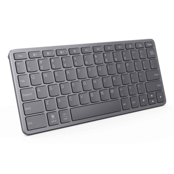 Lenovo Multi-Device Wireless Keyboard Duits USB Type-C Grijs (ZG38C05813)