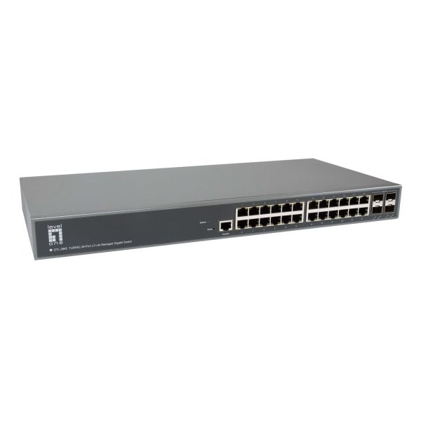 LevelOne GTL-2885 netwerk-switch Managed L3 Gigabit Ethernet (10/100/1000) Grijs (GTL-2885)