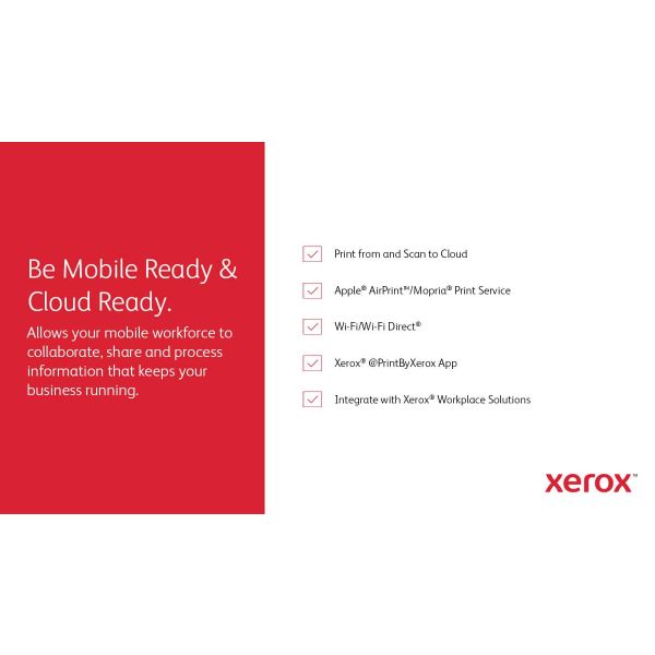 Xerox VersaLink C625 A4 50 ppm dubbelzijdig kopiëren en printen, scannen en faxen, geschikt voor PS3 PCL5e/6 2 laden voor max. 650 vel (C625/DN)