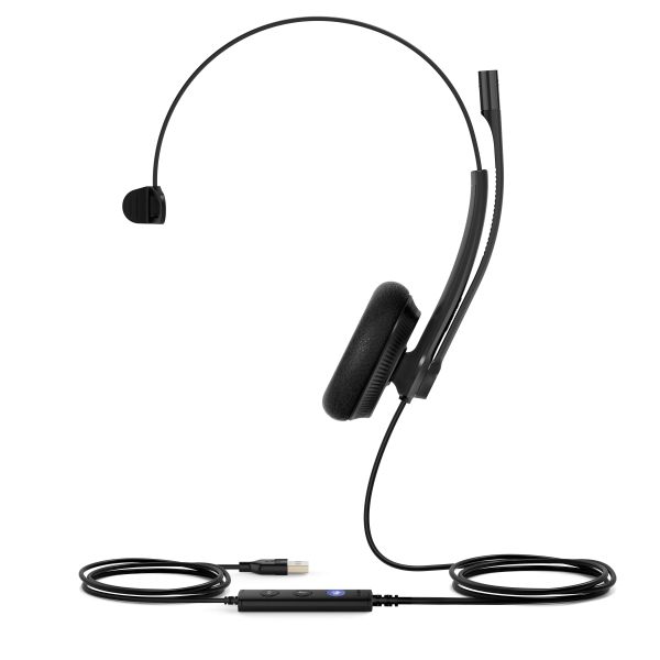 Yealink UH34 Lite Mono Teams Headset Bedraad Hoofdband Kantoor/callcenter USB Type-A Zwart (1308161)