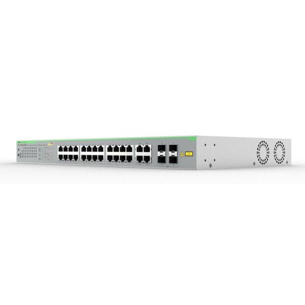 Allied Telesis iGS950/28PS Managed L2 Gigabit Ethernet (10/100/1000) Power over Ethernet (PoE) Bureaublad-/wandmontage Zilver (990-008278-950)