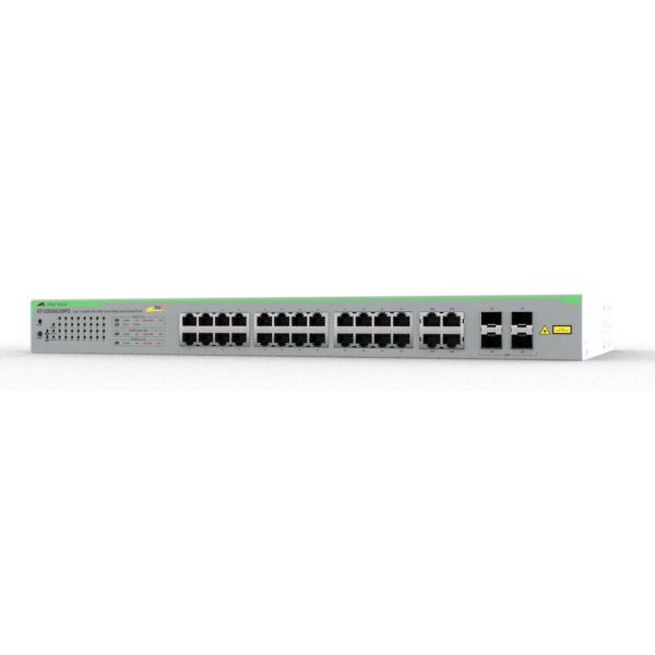 Allied Telesis iGS950/28PS Managed L2 Gigabit Ethernet (10/100/1000) Power over Ethernet (PoE) Bureaublad-/wandmontage Zilver (990-008278-950)