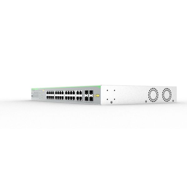 Allied Telesis iGS950/28PS Managed L2 Gigabit Ethernet (10/100/1000) Power over Ethernet (PoE) Bureaublad-/wandmontage Zilver (990-008278-950)