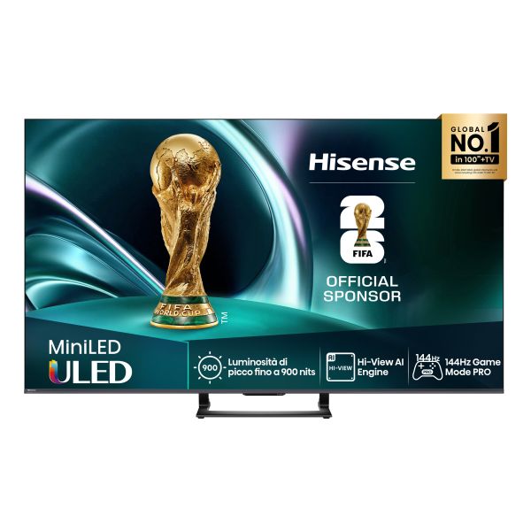 Hisense 75U7Q 190,5 cm (75") 4K Ultra HD Smart TV Wifi Zwart 450 cd/m² (20015823)