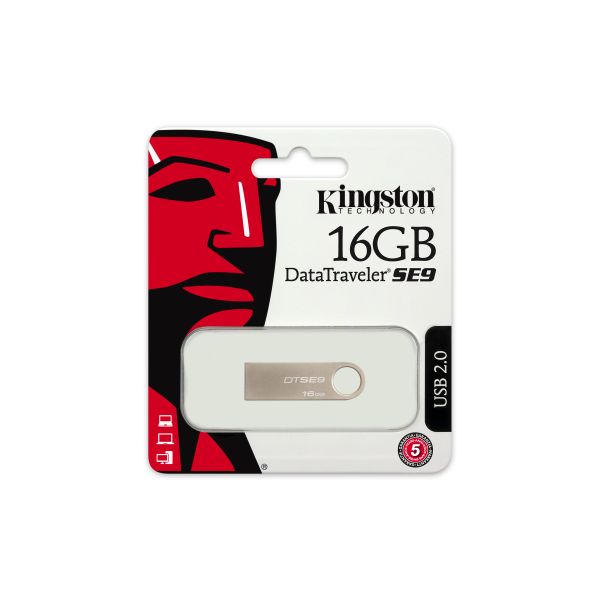 Kingston Technology DataTraveler SE9 16GB USB flash drive USB Type-A 2.0 Zilver (DTSE9H/16GB)