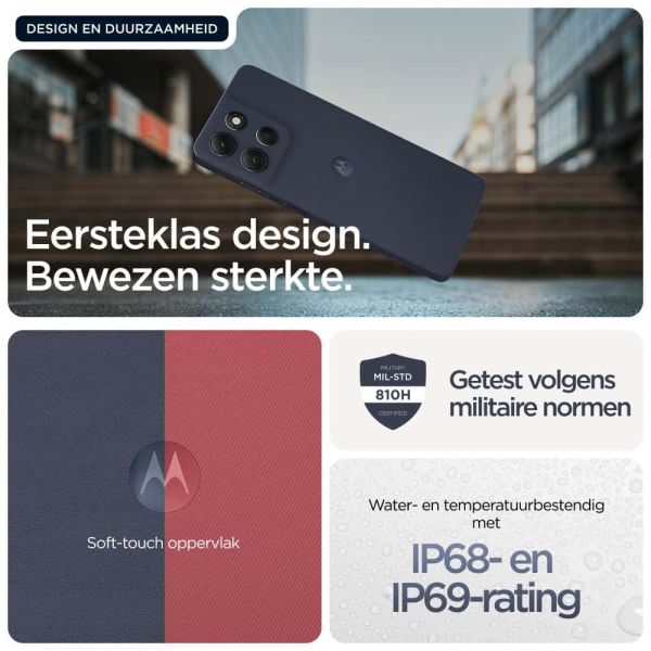 Motorola moto g86 5G 16,9 cm (6.67") Dual SIM Android 15 USB Type-C 8 GB 256 GB 5200 mAh Donkerblauw (PB7L0132IT)