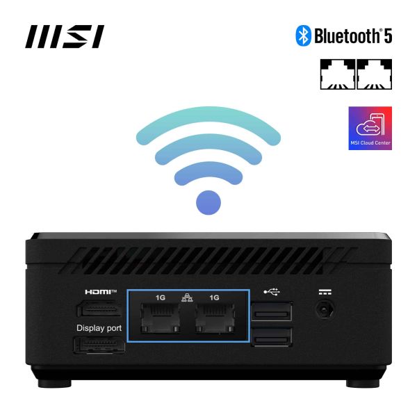 MSI Cubi N ADL-006DE Intel® N N200 4 GB DDR4-SDRAM 128 GB SSD Windows 11 Pro Mini PC Zwart (00B0A911-006)