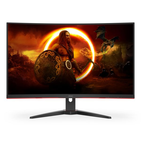 AOC G2 C32G2ZE/BK computer monitor 80 cm (31.5") 1920 x 1080 Pixels Full HD LED Zwart, Rood (C32G2ZE)