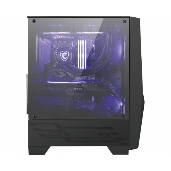 MSI MAG Forge 100M Midi Tower Zwart, Transparant (306-7G03M21-809)