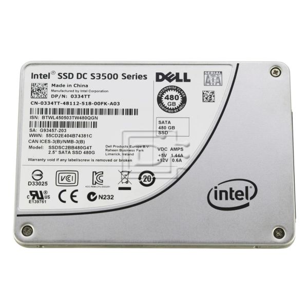Dell 480GB 6G RI SATA 2.5 SSD (0334TT-RFB)