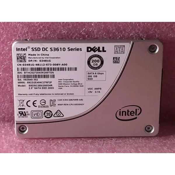 Dell 200GB MLC 6G 2.5INCH SATA SSD (03481G-RFB)
