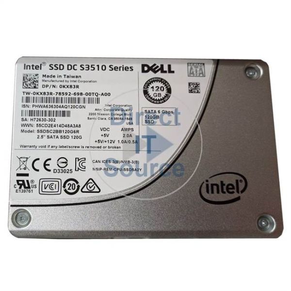 Dell S3510 120GB 2.5" SSD Refurbished (0KX83R-RFB)