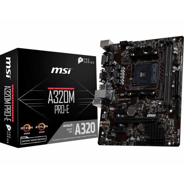 MSI A320M PRO-E AMD A320 Socket AM4 micro ATX (7A36-017R) MSI A320M PRO-E AMD A320 Socket AM4 micro ATX (7A36-017R)