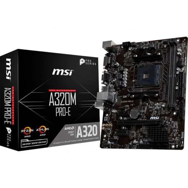 MSI A320M PRO-E AMD A320 Socket AM4 micro ATX (7A36-017R)