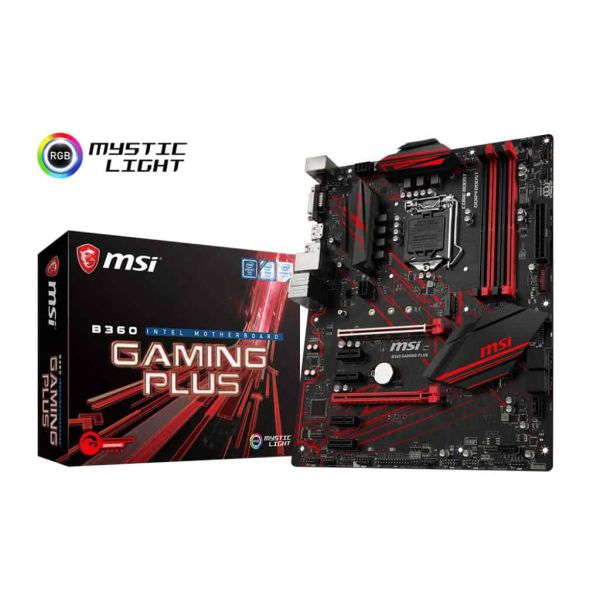 MSI B360 GAMING PLUS Intel® B360 LGA 1151 (Socket H4) ATX (7B22-002R)