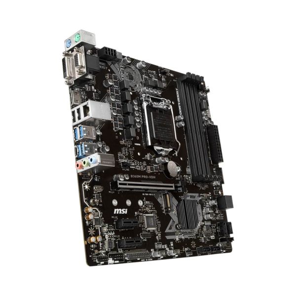 MSI B360M PRO-VDH Intel® B360 LGA 1151 (Socket H4) micro ATX (7B24-003R)