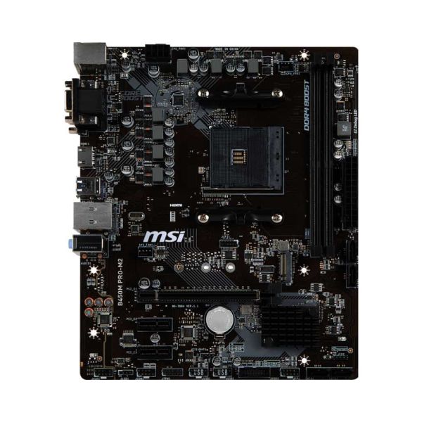 MSI B450M PRO-M2 moederbord AMD B450 Socket AM4 micro ATX (7B84-005R)
