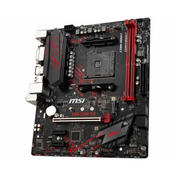 MSI B450M GAMING PLUS AMD B450 Socket AM4 micro ATX (7B87-001R)