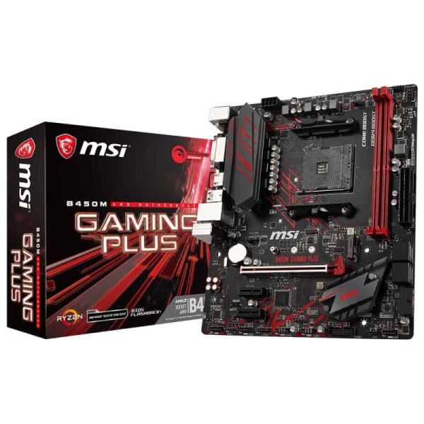 MSI B450M GAMING PLUS AMD B450 Socket AM4 micro ATX (7B87-001R)