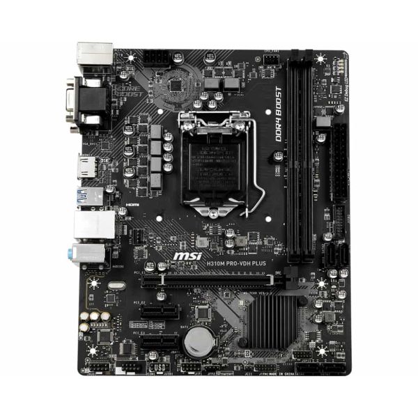 MSI H310M PRO-VDH PLUS moederbord Intel® H310 LGA 1151 (Socket H4) micro ATX (7C09-001R)