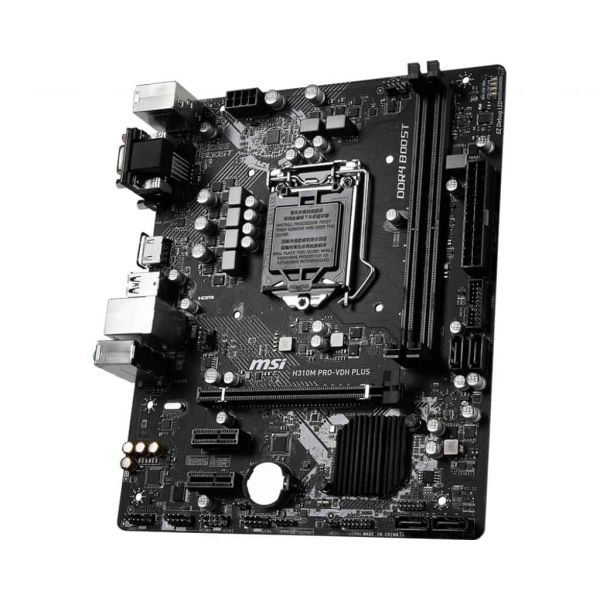 MSI H310M PRO-VDH PLUS moederbord Intel® H310 LGA 1151 (Socket H4) micro ATX (7C09-001R) MSI H310M PRO-VDH PLUS moederbord Intel® H310 LGA 1151 (Socket H4) micro ATX (7C09-001R)