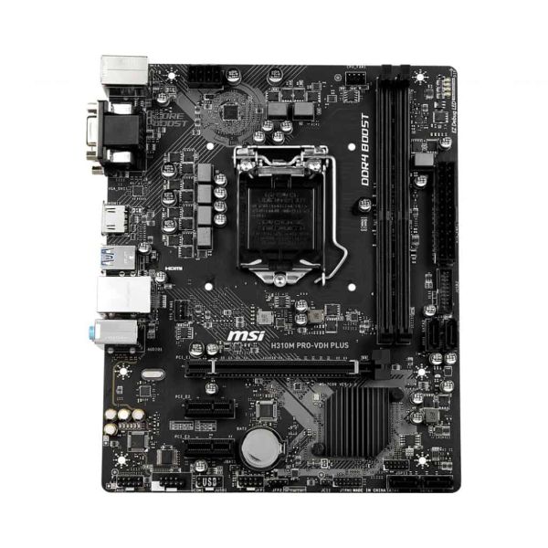 MSI H310M PRO-VDH PLUS moederbord Intel® H310 LGA 1151 (Socket H4) micro ATX (7C09-001R) MSI H310M PRO-VDH PLUS moederbord Intel® H310 LGA 1151 (Socket H4) micro ATX (7C09-001R)