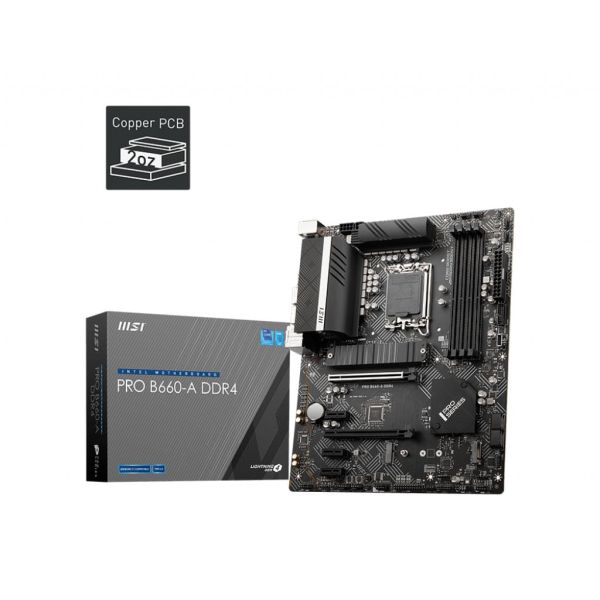 MSI PRO B660-A DDR4 moederbord Intel B660 LGA 1700 ATX (7D59-001R)
