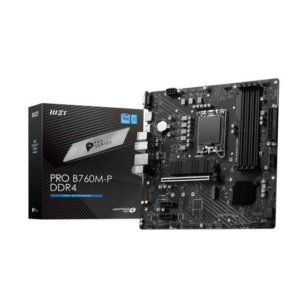 MSI PRO B760M-P DDR4 moederbord Intel B760 LGA 1700 micro ATX (7E02-001R)