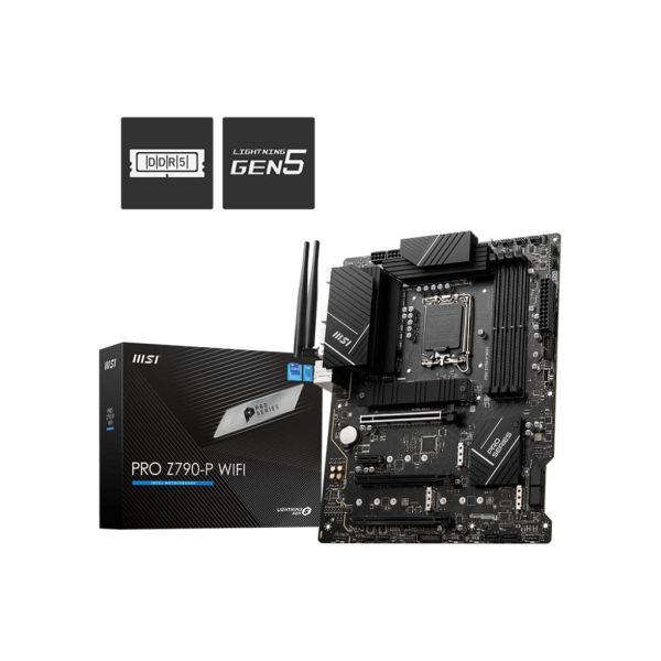 MSI PRO Z790-P WIFI moederbord Intel Z790 LGA 1700 ATX (7E06-001R)  MSI PRO Z790-P WIFI moederbord Intel Z790 LGA 1700 ATX (7E06-001R)