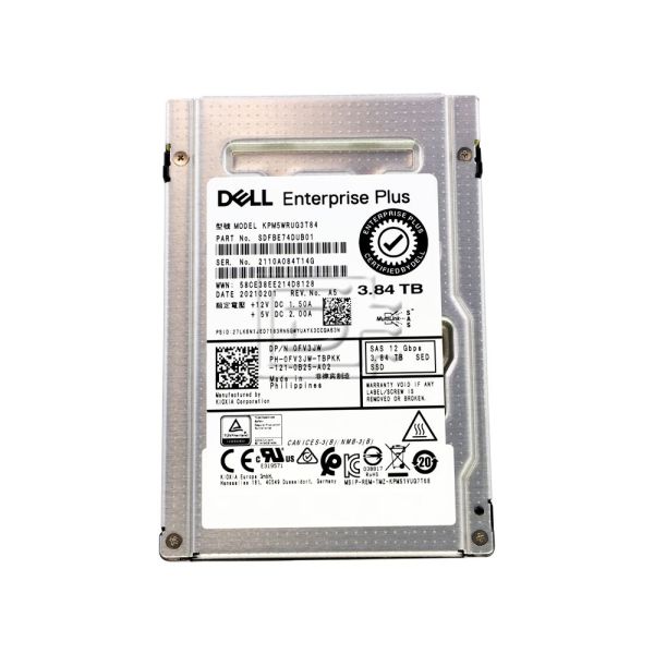 Dell 3.84TB 12G RI MLC SED SAS (7WJWT-RFB)