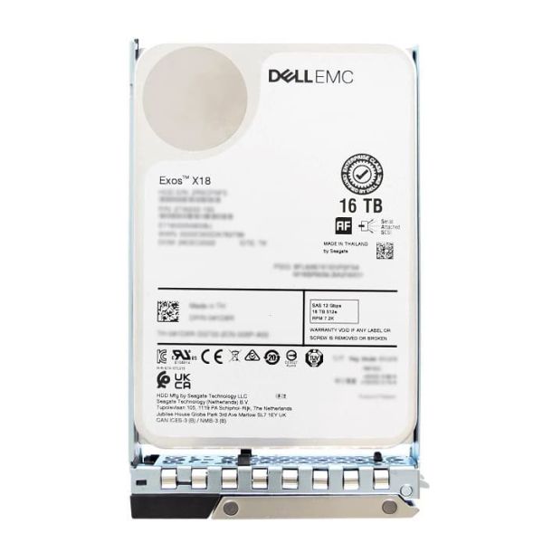 Dell 16TB 3.5-inch SAS hard drive, (8MG73-RFB)