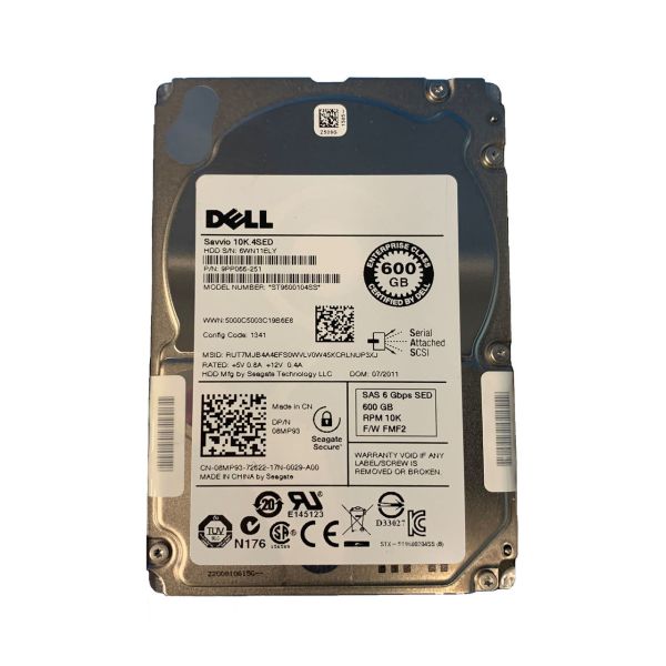 Dell 600GB 10K 6G 2.5INCH SAS HDD (8MP93-RFB)