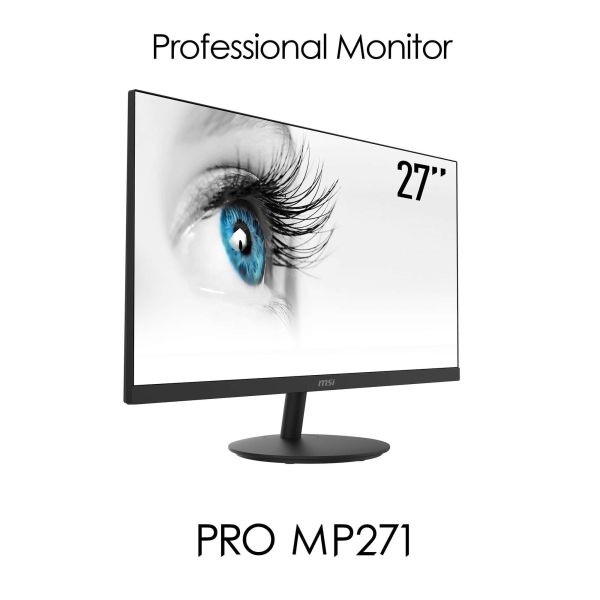 MSI Pro MP271 68,6 cm (27") 1920 x 1080 Pixels Full HD LED Zwart (9S6-3PA2CT-005)