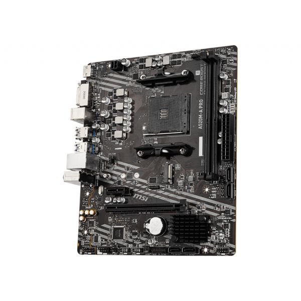 MSI A520M-A PRO moederbord AMD A520 Socket AM4 micro ATX (A520M-A PRO)