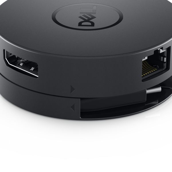 DELL DA300 Bedraad USB 3.2 Gen 2 (3.1 Gen 2) Type-C Zwart (DA300)
