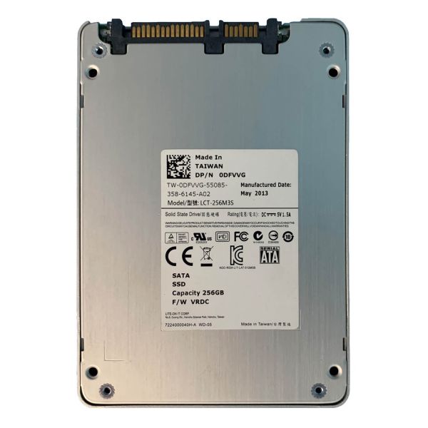 Dell 256GB SSD 2.5 SATA 6G Refurbished (DFVVG-RFB)