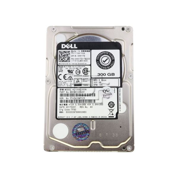Dell 300GB 15K 6G SAS 2.5" Hard Drive (HV1TD-RFB)