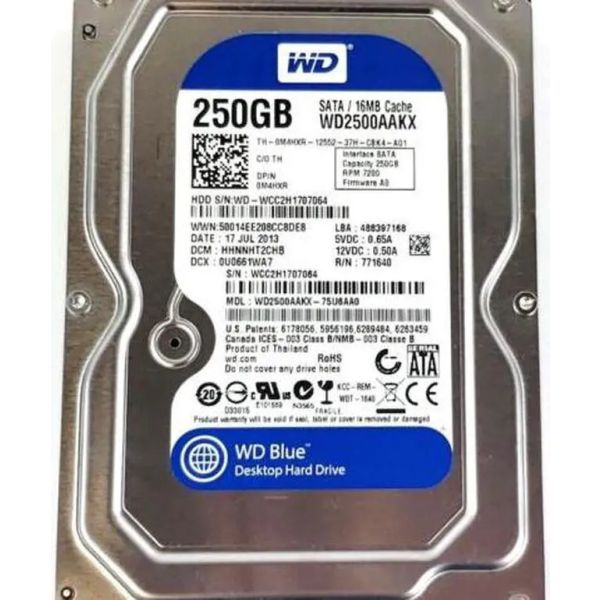 Dell HD 250G S3 7.2K WD XL500A (M4HXR-RFB)