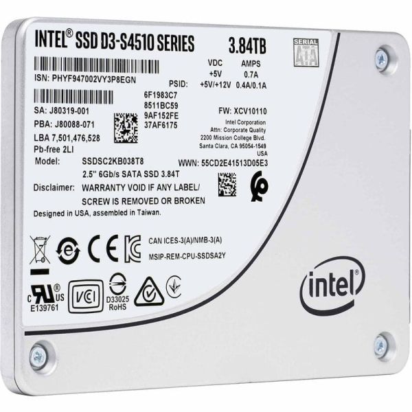 Dell 3.84TB 2.5 6G RI SATA SSD (S4510-RFB)