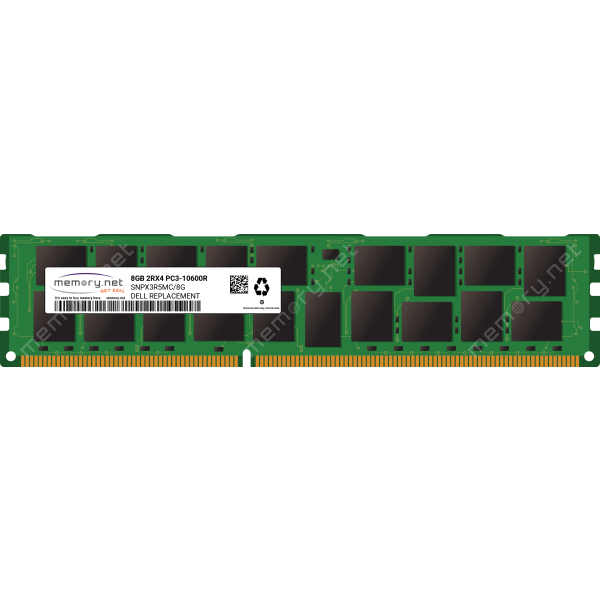 Dell 8GB 2RX4 PC3-10600R Refurbished (SNPX3R5MC/8G-RFB)