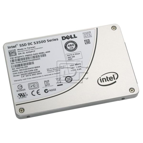 Dell SSD 480GB SATA 2.5 inch Refurbished (SSDSC2BB480G6R-RFB)