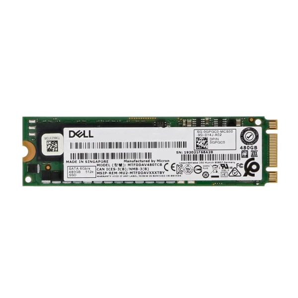 Dell 480GB SSD SATA M.2 voor BOSS (WCP9P-RFB)