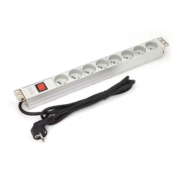 Digitus 19" PDU 9x Type E met schakelaar 2.0m (A-19-STRIP-4-IMP)
