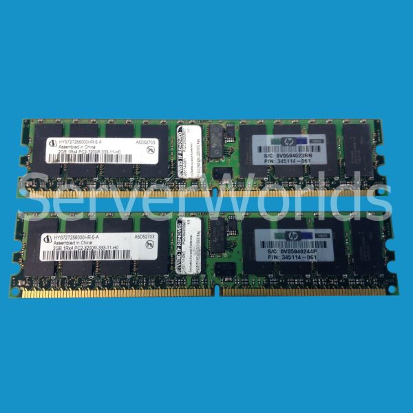 HP Memory Kit 4GB 2x2GB PC2-3200R DDR2 (343057-B21-RFB)