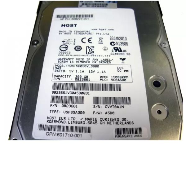 HP 300GB SAS 15000RPM Hard Drive (601710-001-RFB)