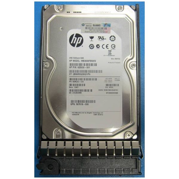 HP 2TB 7.2K LFF SAS 6G Hard Drive Refurbished (602119-001-RFB)