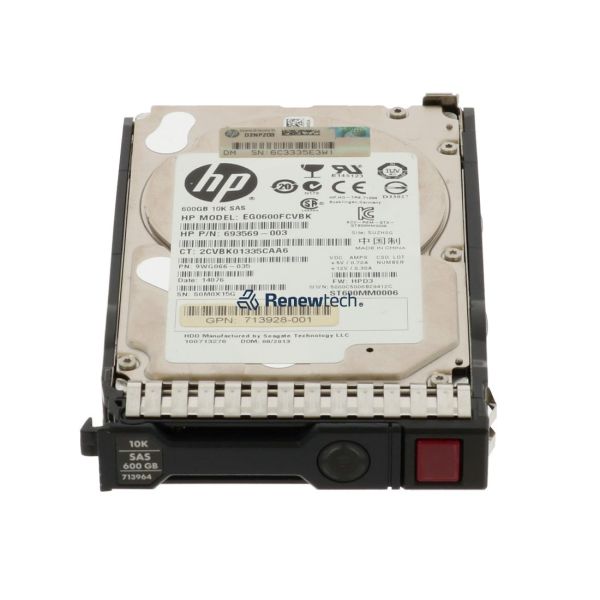 HP 600GB 10K RPM SAS 2.5 Hard Drive (713827-B21-RFB)
